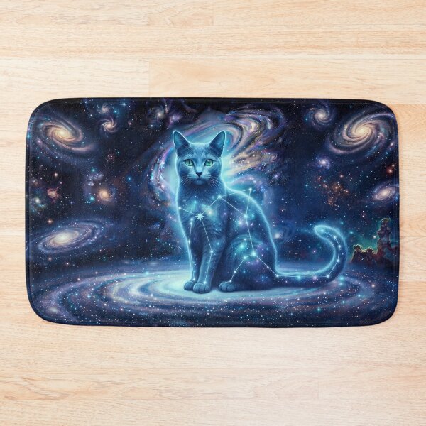 Item preview, Cosmic Russian Blue: Sapphire Soul & Icy Nebula Guardian designed and sold by SOOstudio73.