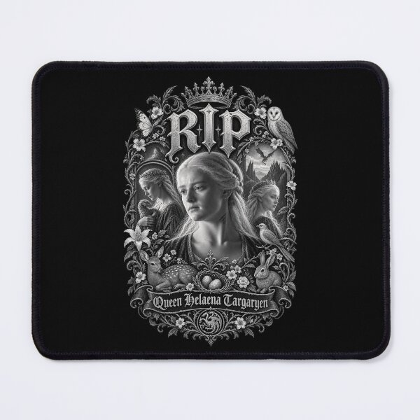 Item preview, RIP Queen Helaena Targaryen (Black and White) designed and sold by MEMERY MUSEUM.