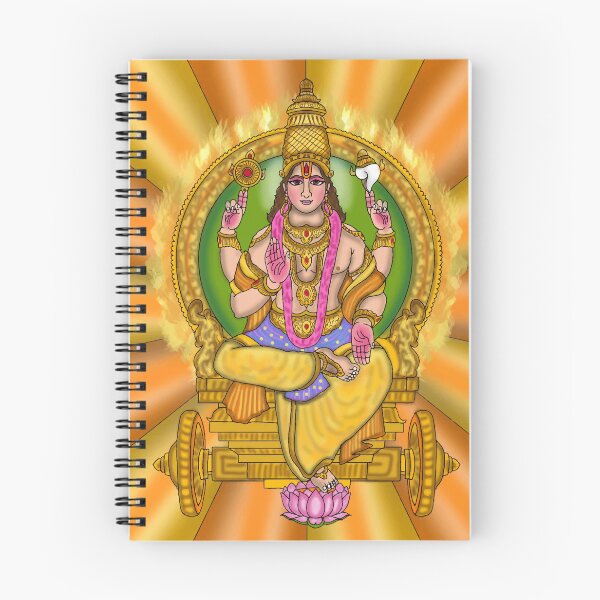 Item preview, Lord Surya Artwork | Hindu Sun God Digital Art & Spiritual Illustration designed and sold by Harshit_Digital_Arts.