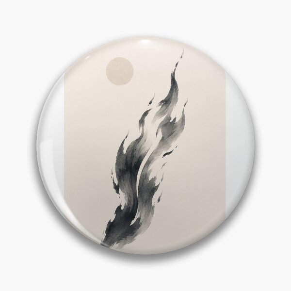 Item preview, Silent Flame | Minimal Nordic Fire Illustration designed and sold by Norvian.