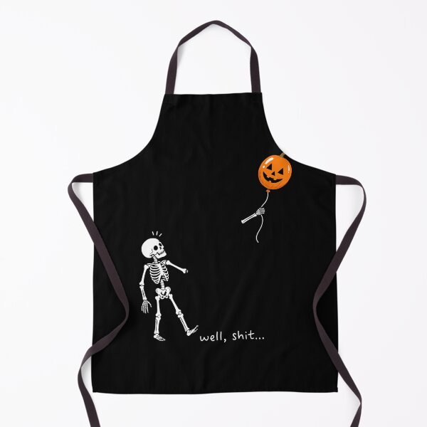 Item preview, Well, Shit... Funny Skeleton Pumpkin Halloween Balloon Shirt designed and sold by ArcaneArtistry.
