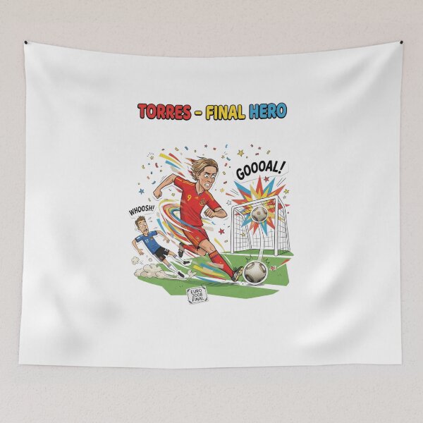 Item preview, Torres Final Hero Euro 2008 Football Cartoon Art designed and sold by annaarthk.