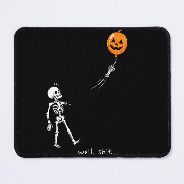 Item preview, Well, Shit Skeleton Pumpkin Balloon Funny Halloween Shirt designed and sold by ArcaneArtistry.