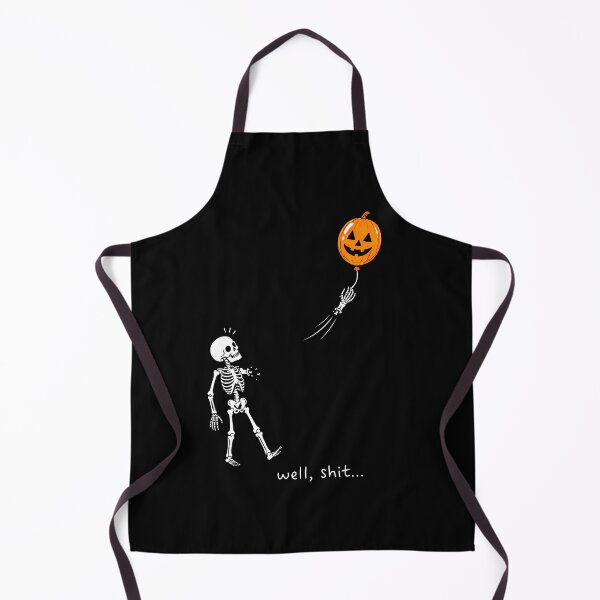 Item preview, Well, Shit Skeleton Pumpkin Balloon Funny Halloween Shirt designed and sold by ArcaneArtistry.