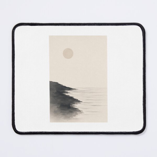 Item preview, Silent Shore | Minimal Nordic Coast Illustration designed and sold by Norvian.