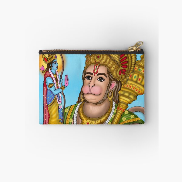 Item preview, Lord Ram & Hanuman Artwork | Divine Hindu Devotional Digital Illustration designed and sold by Harshit_Digital_Arts.