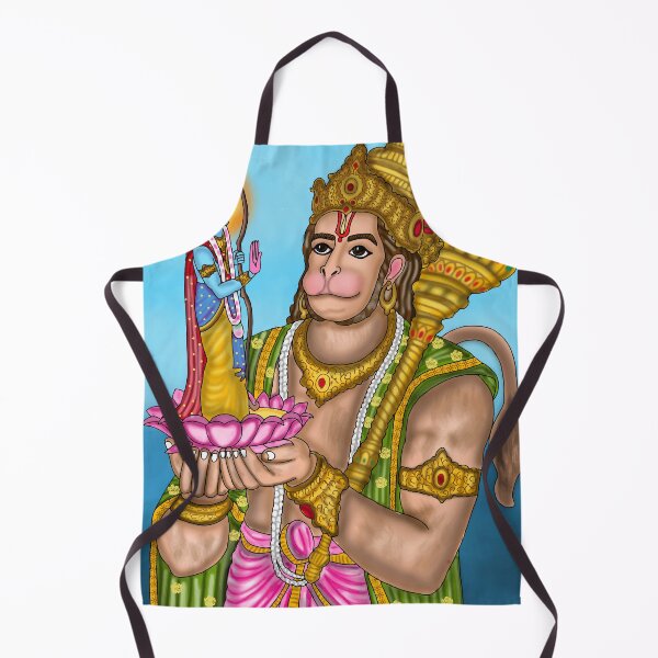 Item preview, Lord Ram & Hanuman Artwork | Divine Hindu Devotional Digital Illustration designed and sold by Harshit_Digital_Arts.
