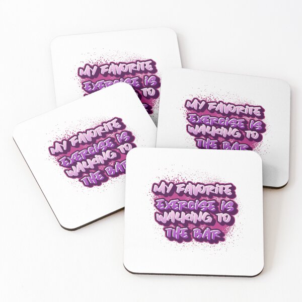 Item preview, My Favorite Exercise is walking to the bar   designed and sold by CreationsbYKz.