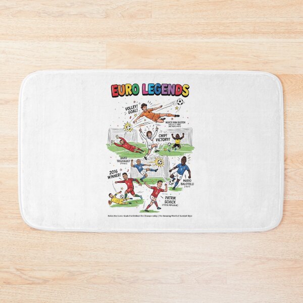 Item preview, Euro Legends Iconic Goals Football Cartoon Art designed and sold by annaarthk.
