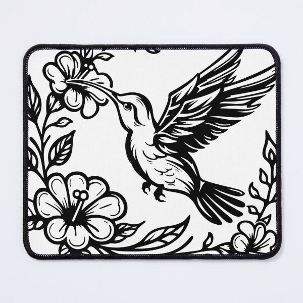Item preview, Humming Bird and Flowers designed and sold by Nights-Of-Stars.