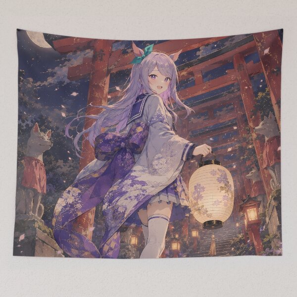 Item preview, Mejiro McQueen Uma Musume Torii Lantern Festival designed and sold by mildaclairmo.