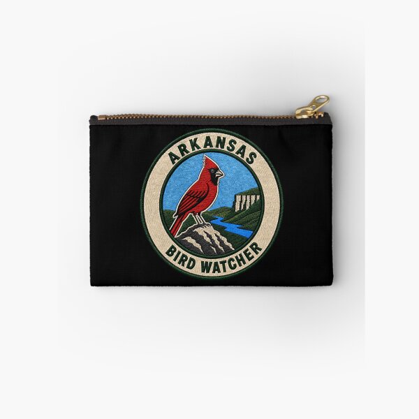 Item preview, Arkansas Bird Watcher Northern Cardinal Ozark Patch designed and sold by The-Drip-Studio.