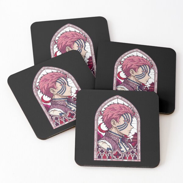 Item preview, Akaza Demon Slayer Pink Gothic Window Portrait designed and sold by mildaclairmo.