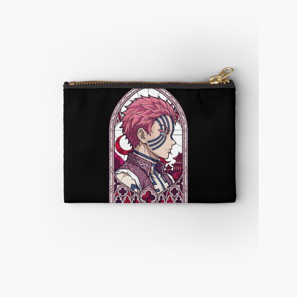 Item preview, Akaza Demon Slayer Pink Gothic Window Portrait designed and sold by mildaclairmo.