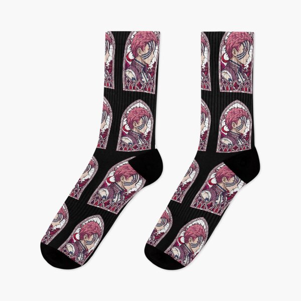 Item preview, Akaza Demon Slayer Pink Gothic Window Portrait designed and sold by mildaclairmo.
