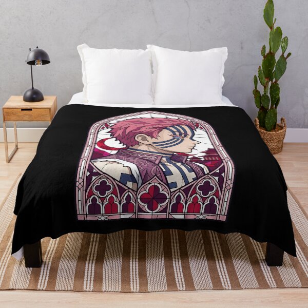Item preview, Akaza Demon Slayer Pink Gothic Window Portrait designed and sold by mildaclairmo.