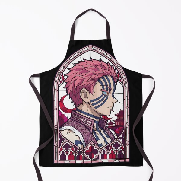 Item preview, Akaza Demon Slayer Pink Gothic Window Portrait designed and sold by mildaclairmo.