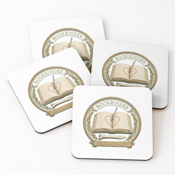 Item preview, Bookbinder I Sew Stories Not Just Signatures Hand Bookbinding Needle Heart Badge designed and sold by Clear Vibe.