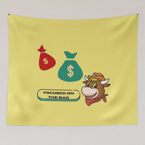 Item preview, Finance-focused animated bull design designed and sold by WealthVector.
