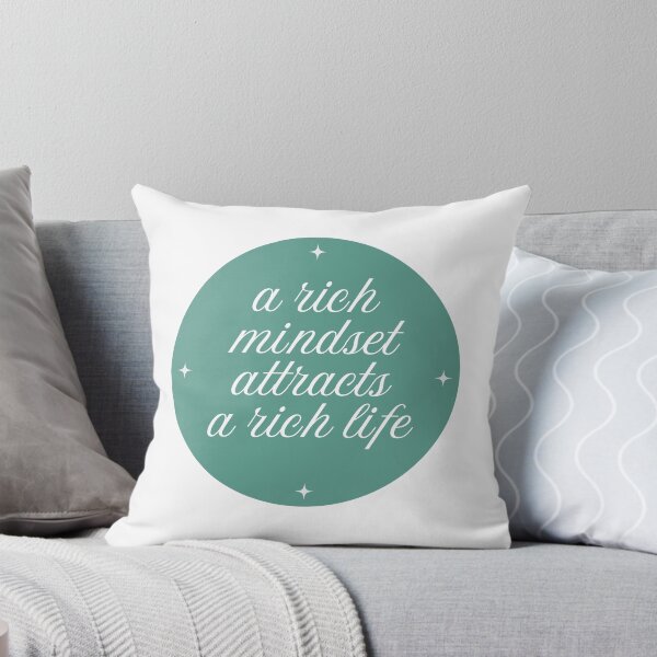 Item preview, A Rich Mindset Attracts A Rich Life Affirmation designed and sold by MiaBellaGirl.