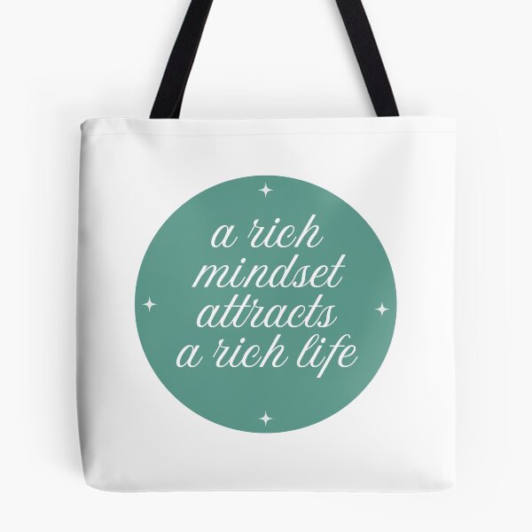 Item preview, A Rich Mindset Attracts A Rich Life Affirmation designed and sold by MiaBellaGirl.