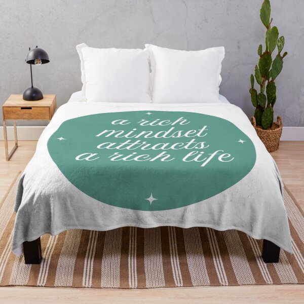 Item preview, A Rich Mindset Attracts A Rich Life Affirmation designed and sold by MiaBellaGirl.