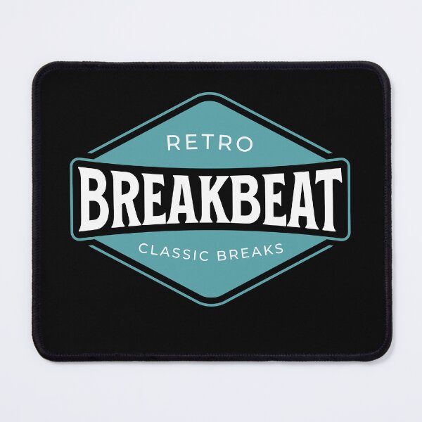Item preview, BREAKBEAT - Breaks Badge (White) designed and sold by Discothreadz.