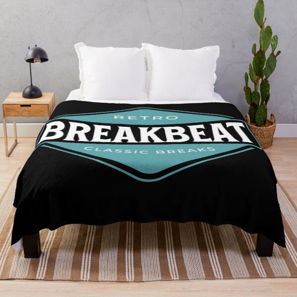 Item preview, BREAKBEAT - Breaks Badge (White) designed and sold by Discothreadz.