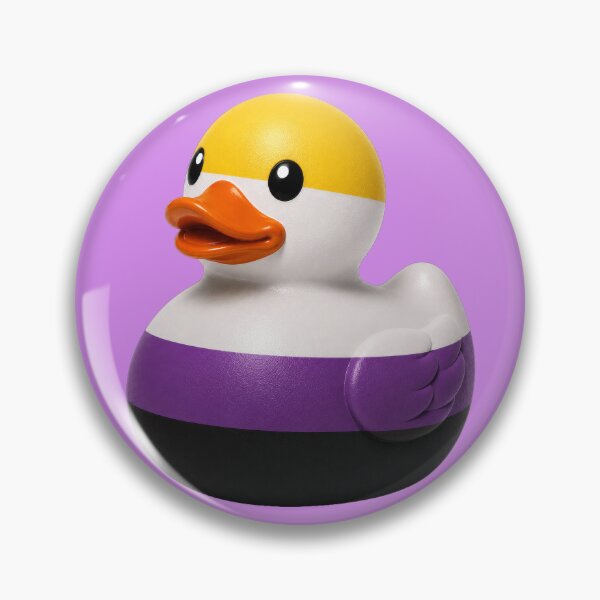 Item preview, Nonbinary Pride Flag Rubber Ducky designed and sold by Shirts With Pride.