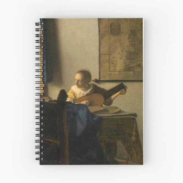 Item preview, Woman with a Lute (Vrouw met luit), Johannes Vermeer, 1663 designed and sold by The Gaping Maw.
