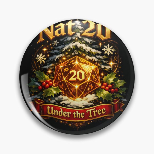 Item preview, Nat 20 Under The Tree Christmas D20 Dungeon Master TTRPG Fantasy Geek Holiday Dice Roll Vibes designed and sold by Velustro Shop.