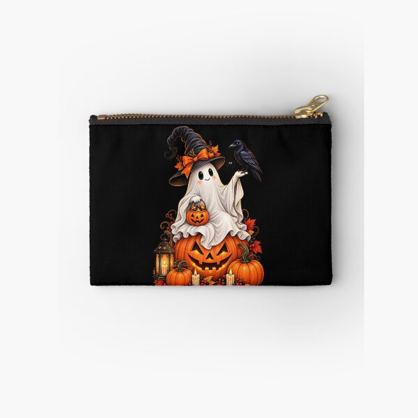Item preview, Cute Halloween Ghost with Raven designed and sold by NucciCollective.