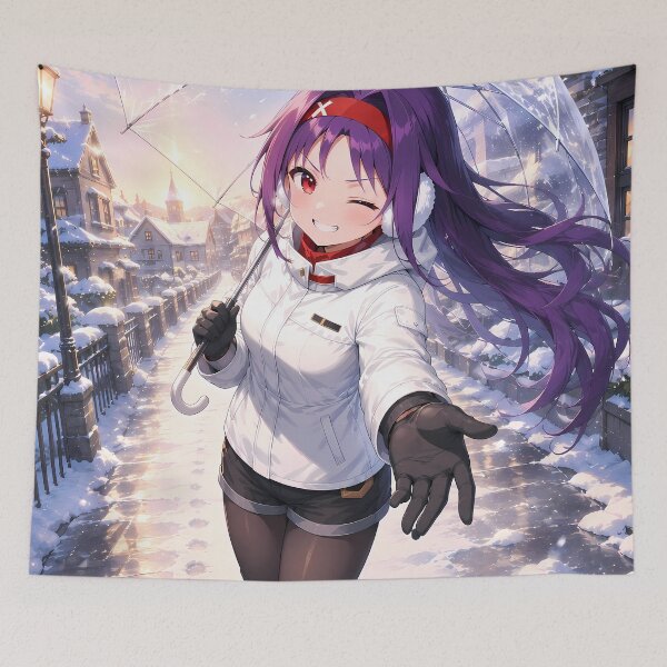 Item preview, Yuuki Sword Art Online Snowy Umbrella Walk designed and sold by mildaclairmo.