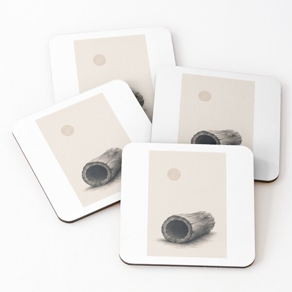 Item preview, Silent Hollow | Minimal Nordic Hollow Log Illustration designed and sold by Norvian.