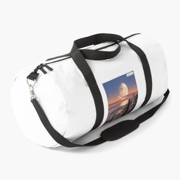 Item preview, Mediterranean Moonrise Over Coastal Town – Surreal Sunset Fantasy Art designed and sold by D Digital Art.