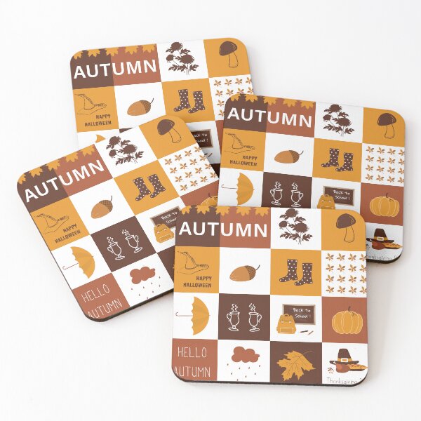 Item preview, Autumn Geometric Square Pattern designed and sold by IrynaAlex.