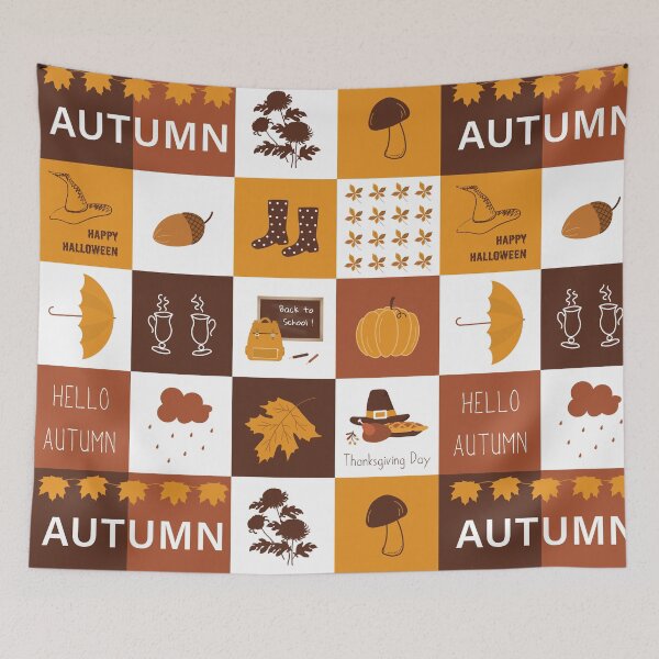 Item preview, Autumn Geometric Square Pattern designed and sold by IrynaAlex.