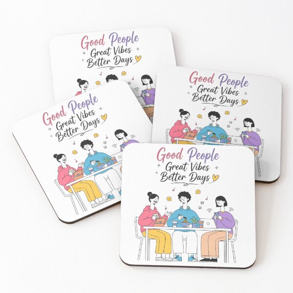 Item preview, Good People Great Vibes Better Days  designed and sold by itxelaraStudio.