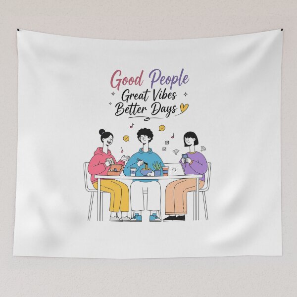 Item preview, Good People Great Vibes Better Days  designed and sold by itxelaraStudio.