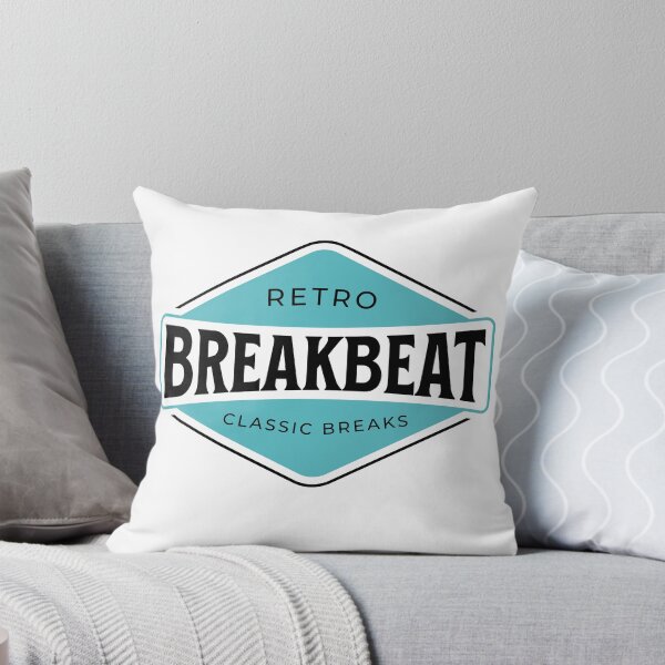 Item preview, BREAKBEAT - Breaks Badge (White)  designed and sold by Discothreadz.