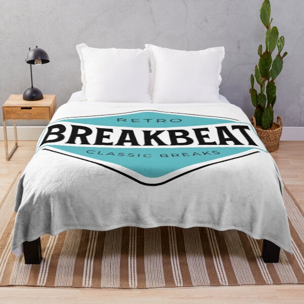 Item preview, BREAKBEAT - Breaks Badge (White)  designed and sold by Discothreadz.