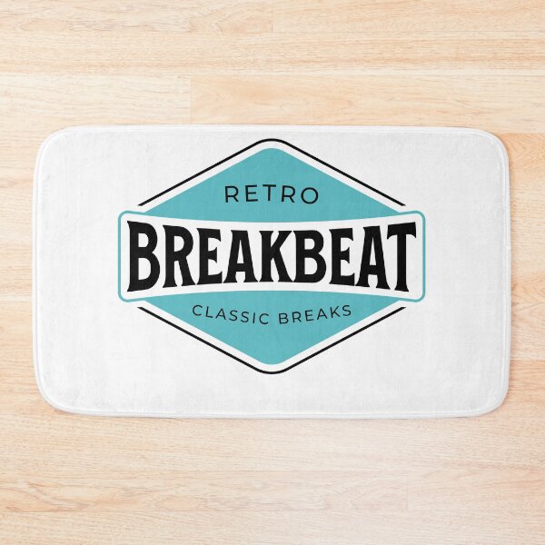 Item preview, BREAKBEAT - Breaks Badge (White)  designed and sold by Discothreadz.