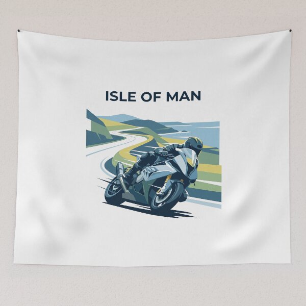 Item preview, Isle of Man TT Vintage Mountain Course Superbike Poster designed and sold by KiwiRider.