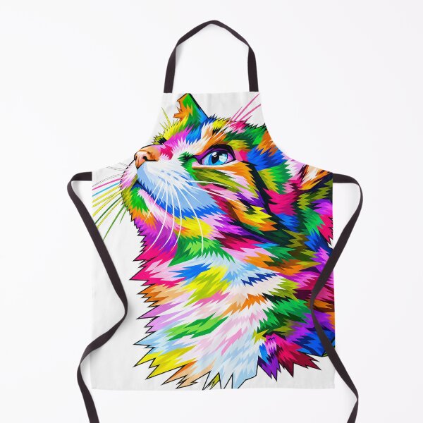 Item preview, colorful funny cat designed and sold by FritschBryana.