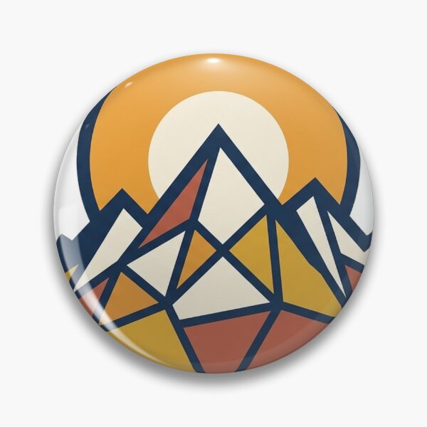 Item preview, Minimalist Geometric Mountain Peak Sticker designed and sold by RoyArt0.