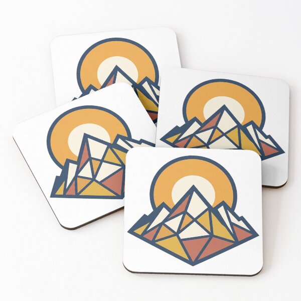 Item preview, Minimalist Geometric Mountain Peak Sticker designed and sold by RoyArt0.