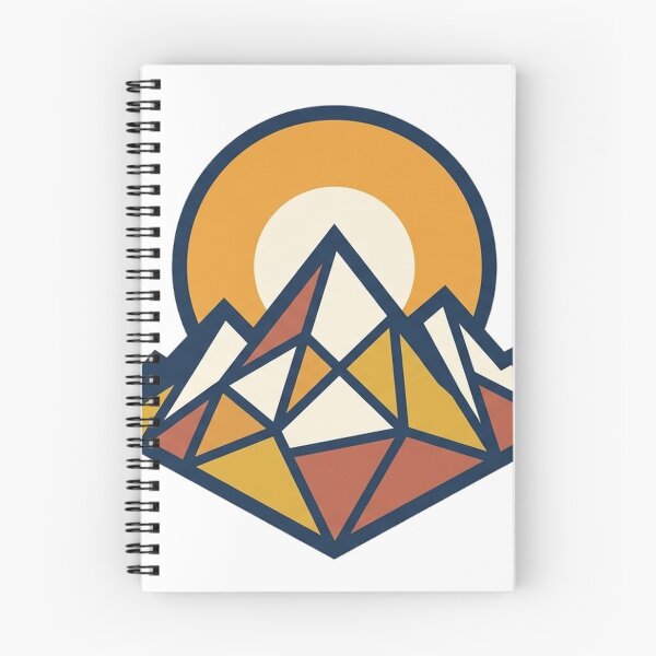 Item preview, Minimalist Geometric Mountain Peak Sticker designed and sold by RoyArt0.