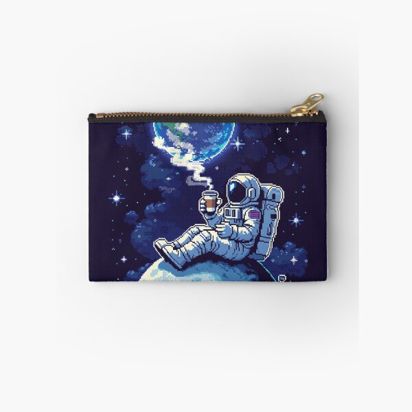 Item preview, Astronaut Coffee Break Pixel Art designed and sold by NijiWorld.
