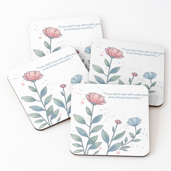 Item preview, Clean Eyes Bloom – Pastel Minimal Flowers designed and sold by zoliartdesign.