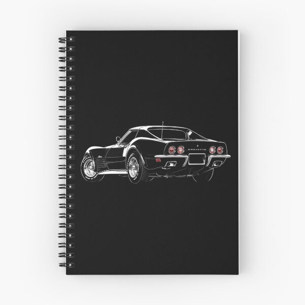Item preview, 1972 Chevrolet Corvette Stingray – Black C3 Coupe Rear View Art designed and sold by Stinky Lincy's Apparel Company.